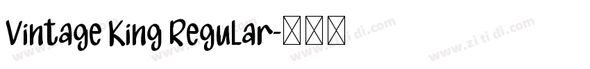 Vintage King Regular字体转换